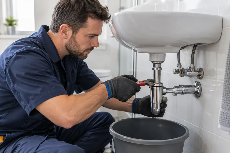 Lavabo Tıkanıklığı Açma için temsili tesisat çalışma görseli